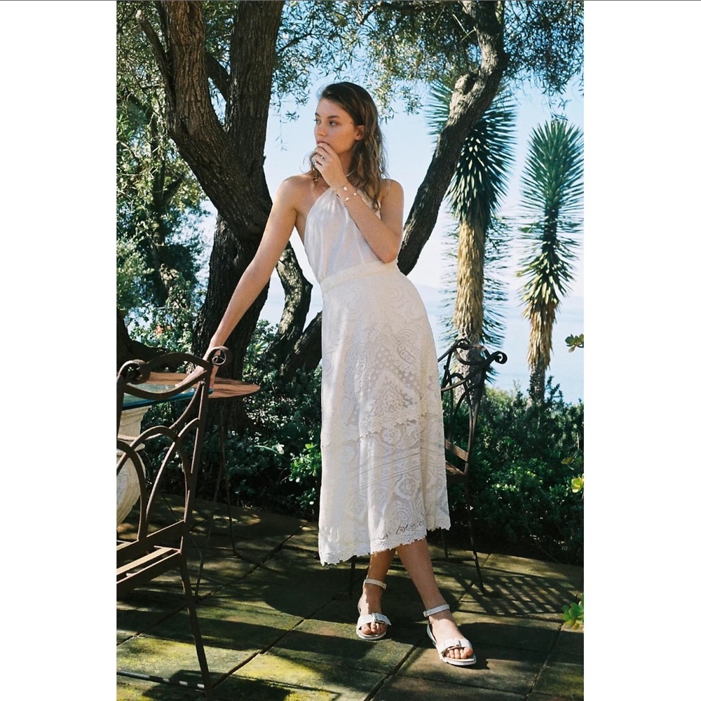 FARM Rio White Maxi Skirt